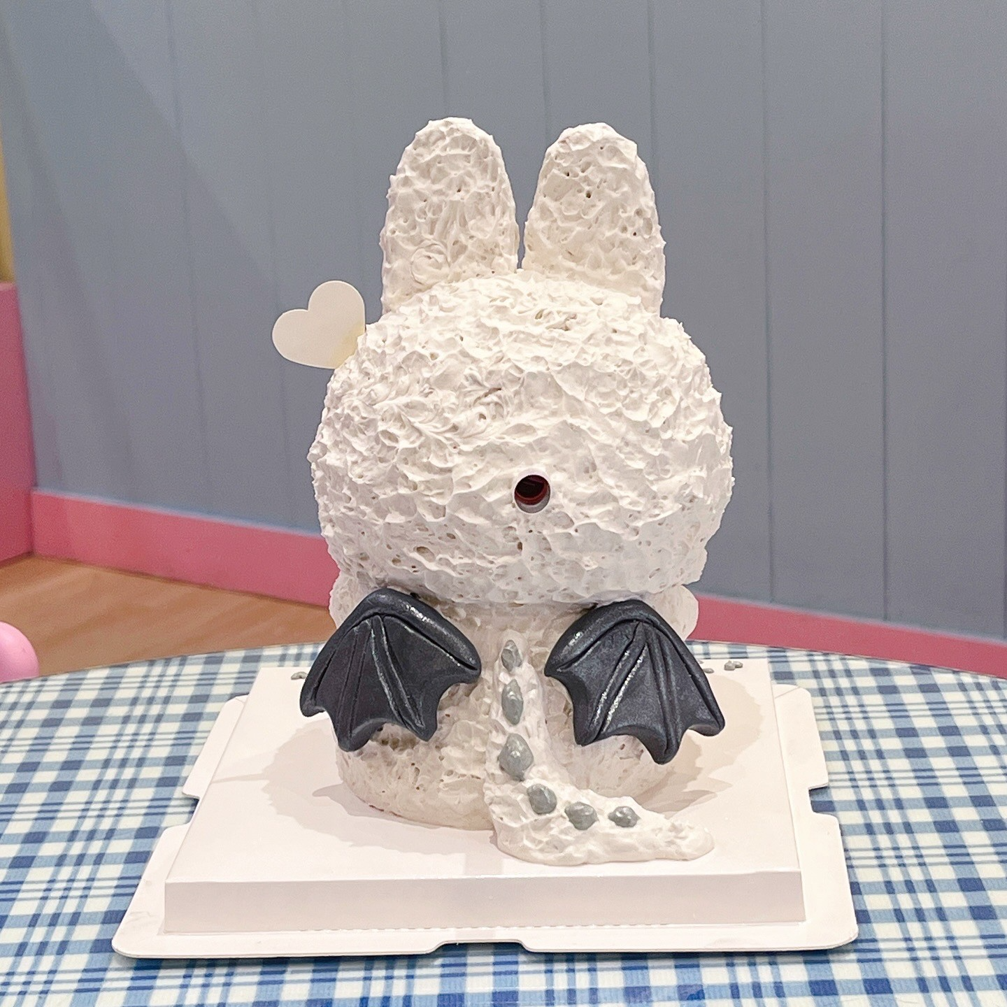 Labubu Zimomo angel in clouds cake
