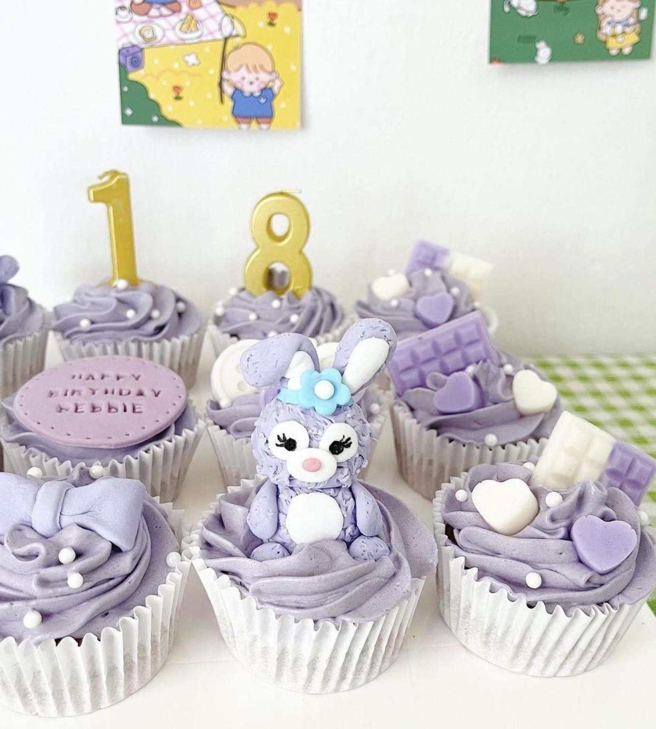 Fondant Stella Lou Cupcakes