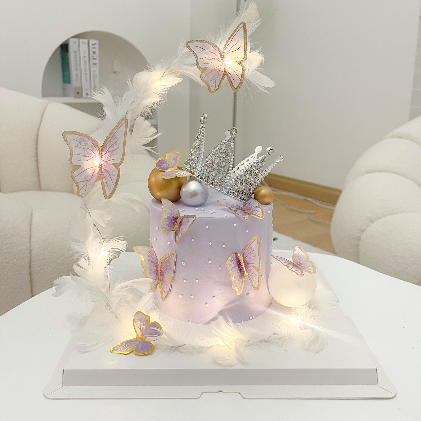 Diva Purple Butterfly Cake