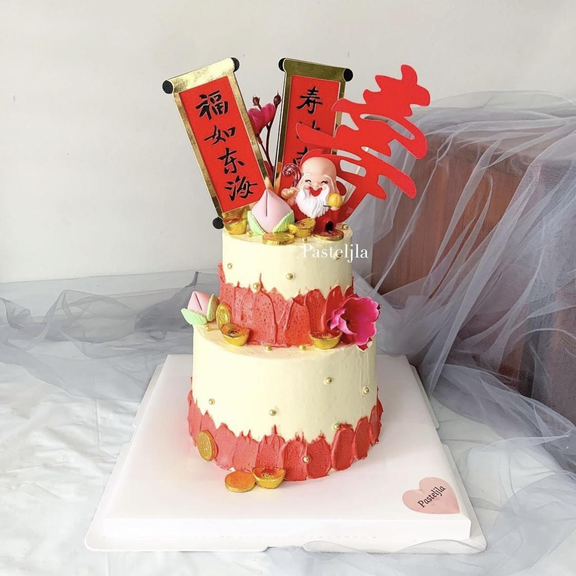 Grandpa Two Tier Longevity Cake