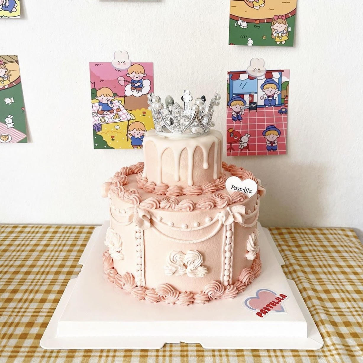 Sally Two Tier Crown Cake
