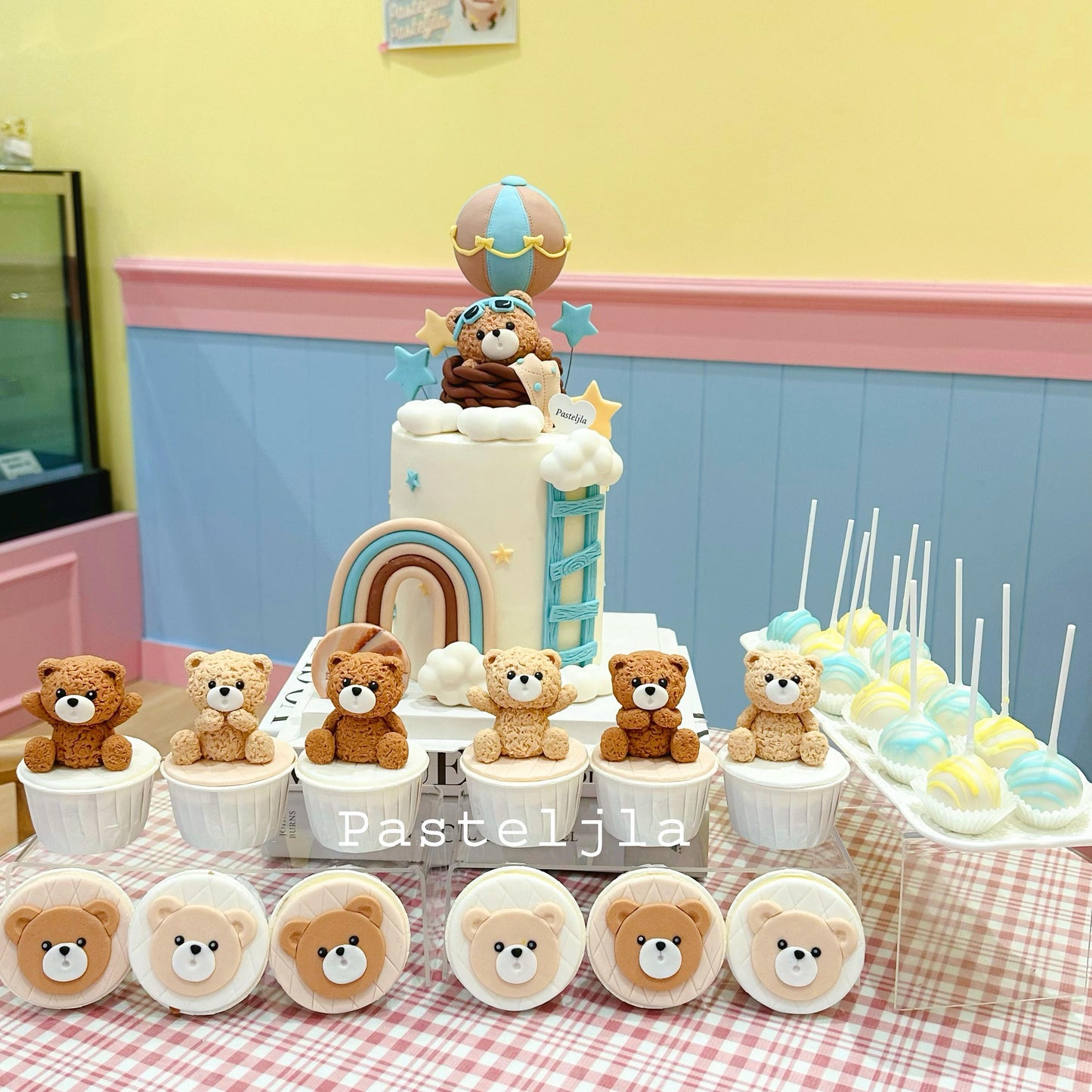 (3 in 1) Fondant combo - Teddy bear theme