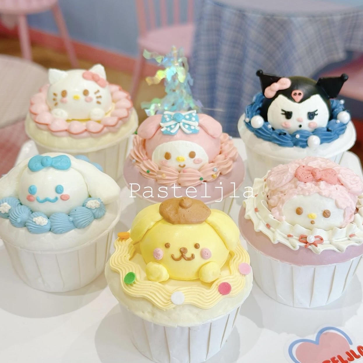 3D Sanrio cupcakes
