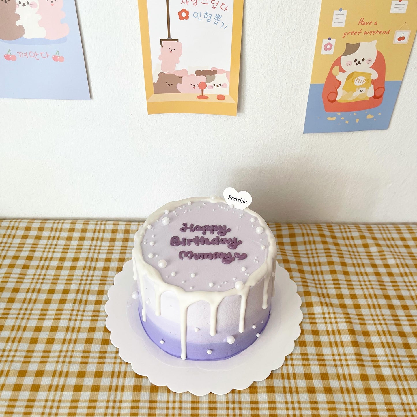 Purple tone cake