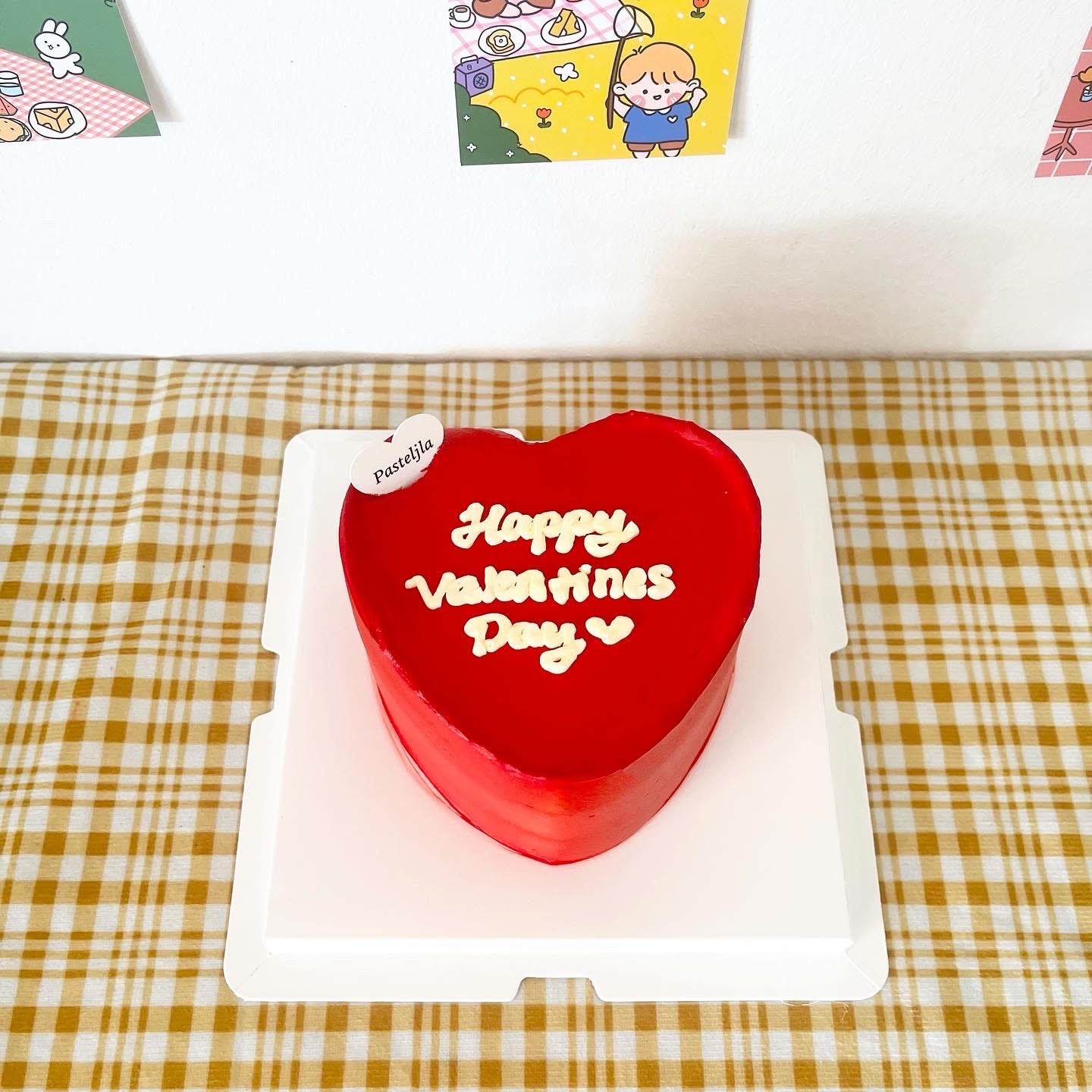 Red Heart Shape Cake