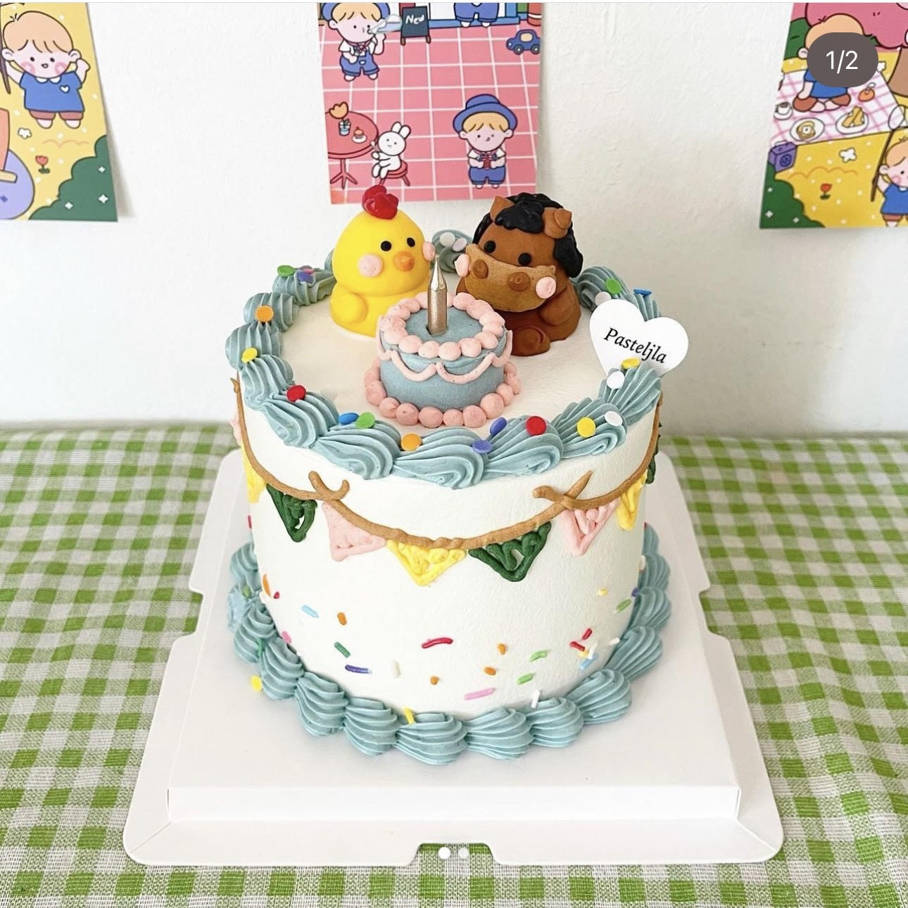 Chicky and Horse Cake