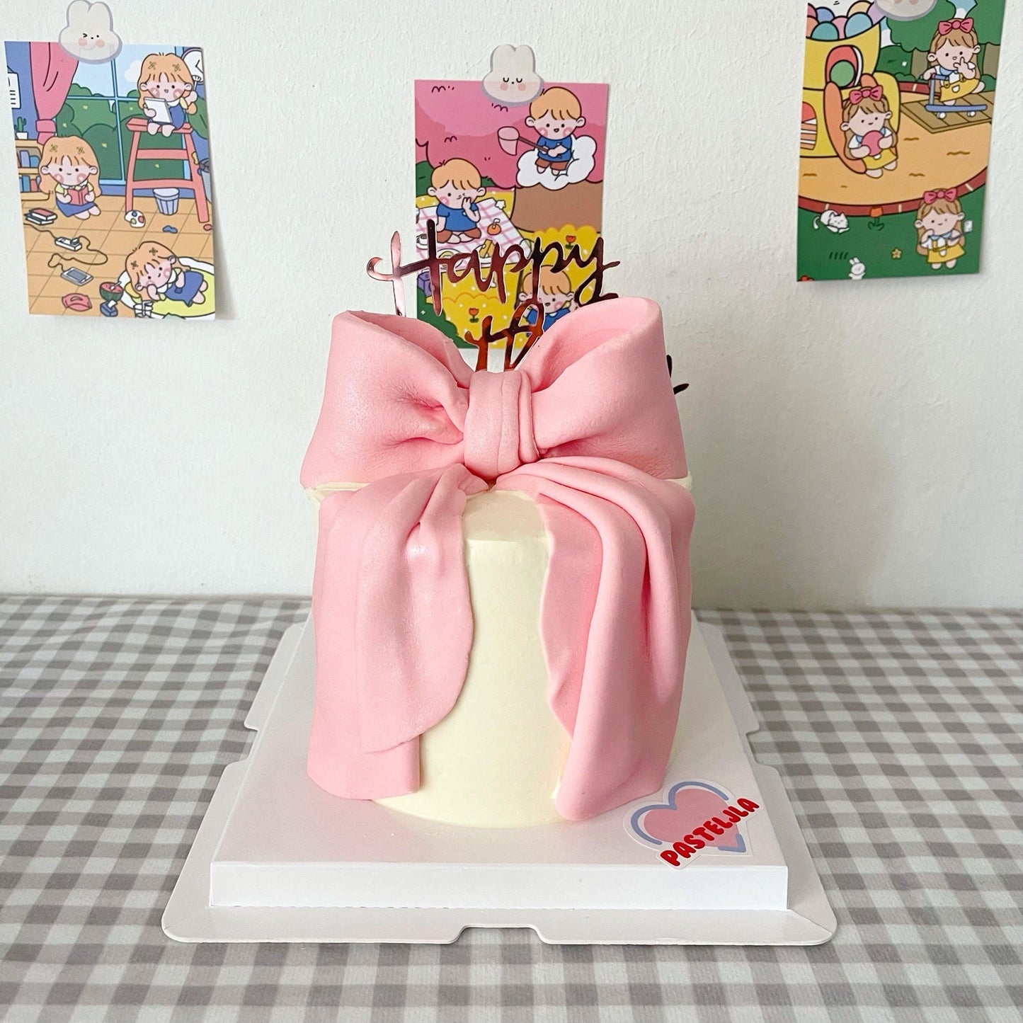 Pink Ribbon Cake