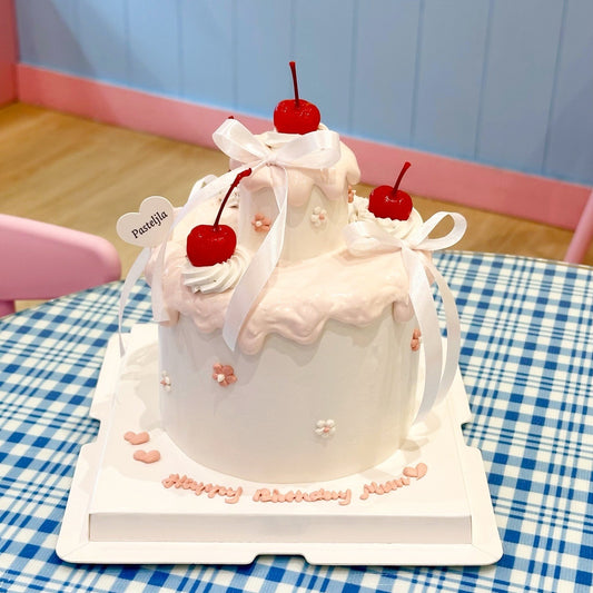 Two tier cherry cake 