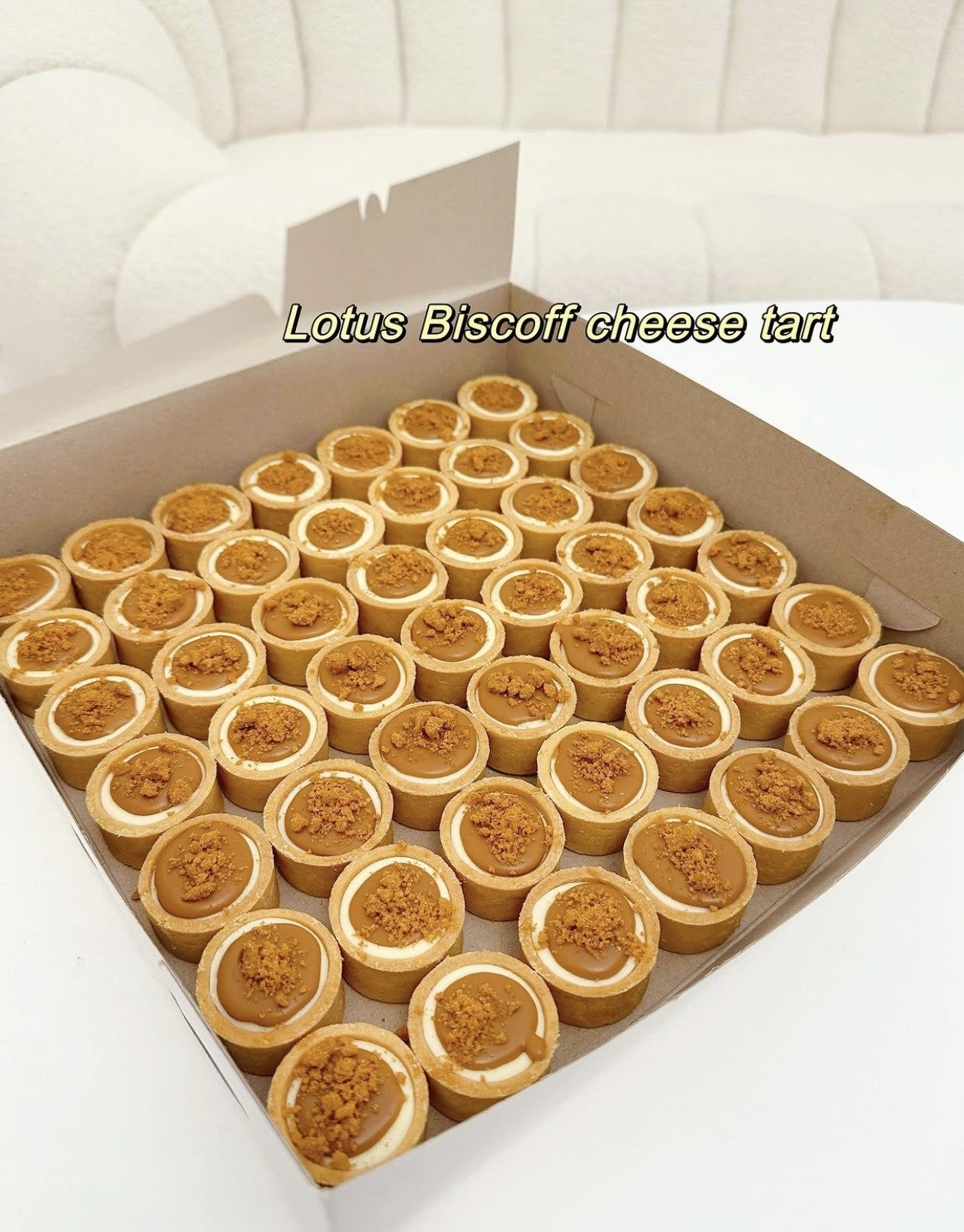 Mini Lotus Biscoff cheese tart 