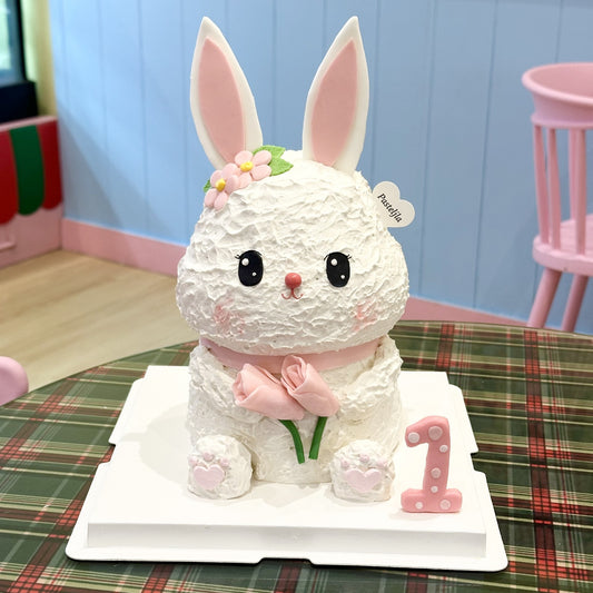 3D rabbit girl cake