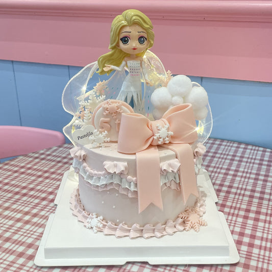 Pink Elsa cake