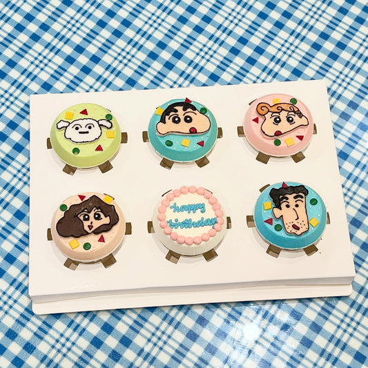 Shin Chan Family cupcakes