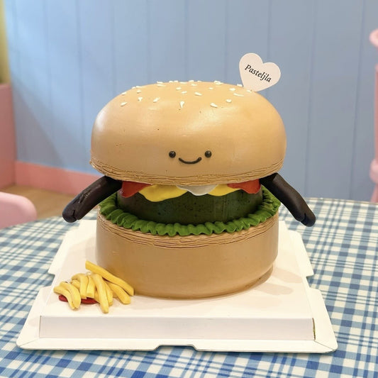 Jellycat burger cake