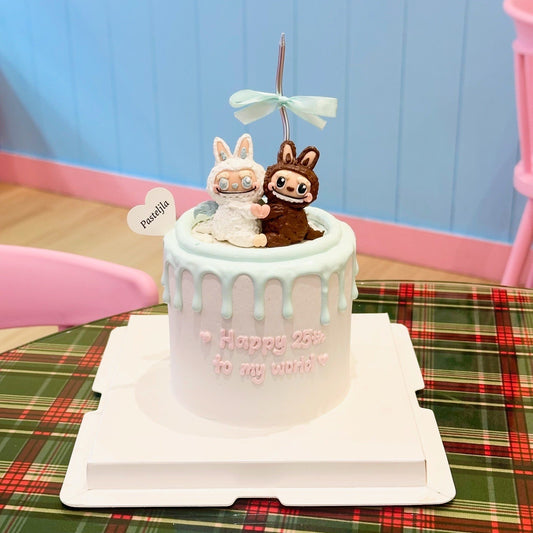 Huggy labubu cake