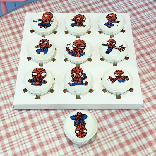 Spider-Man cupcakes
