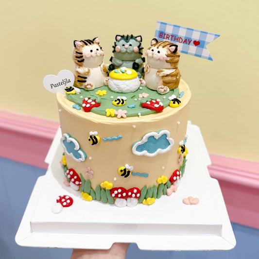 Cutie cats cake