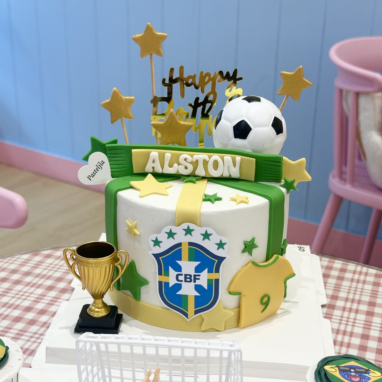 Brazil CBF football cake