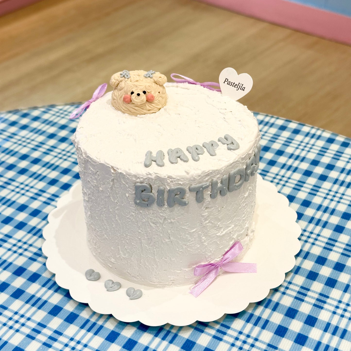 Purple Tiny Bear Cake