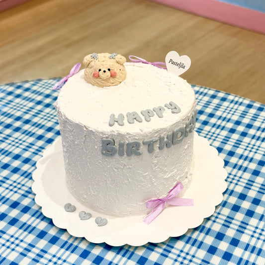 Purple Tiny Bear Cake