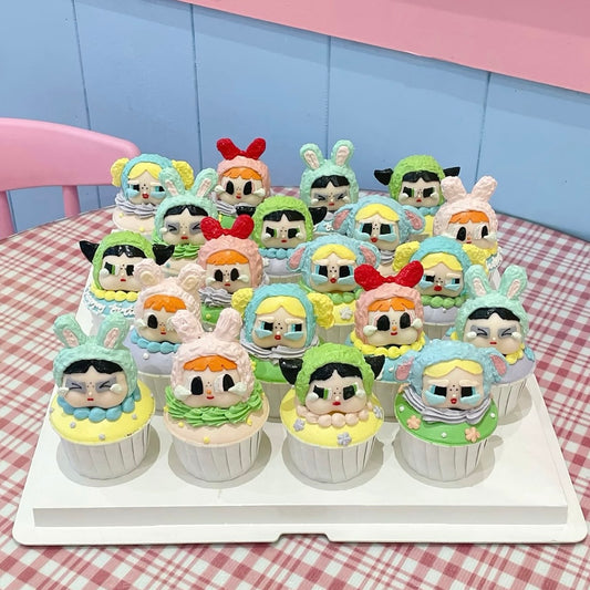 3D crybaby cupcakes