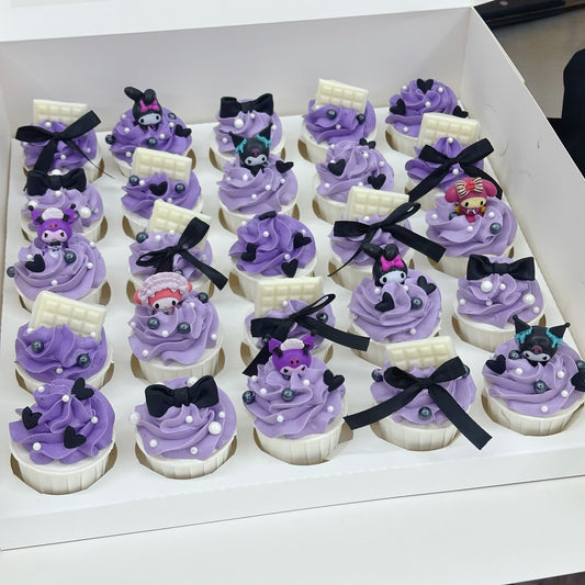 Kuromi cupcakes