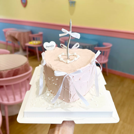 Heart Shape Coquette Cake