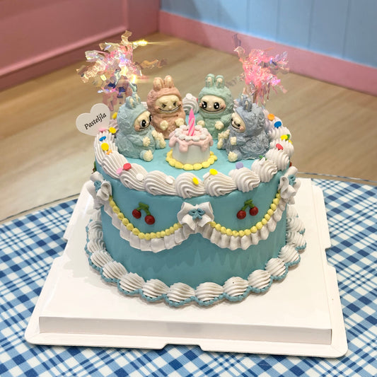 Buttercream labubu cake