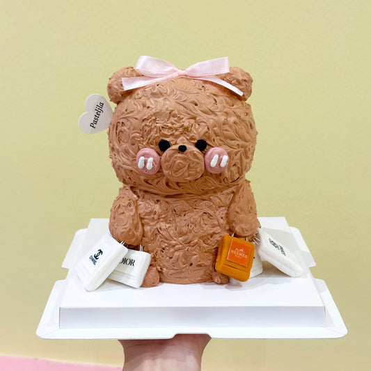 Shopaholic Bear Cake