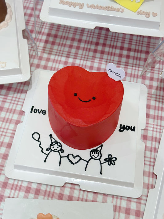 Love You Heart Shape cake