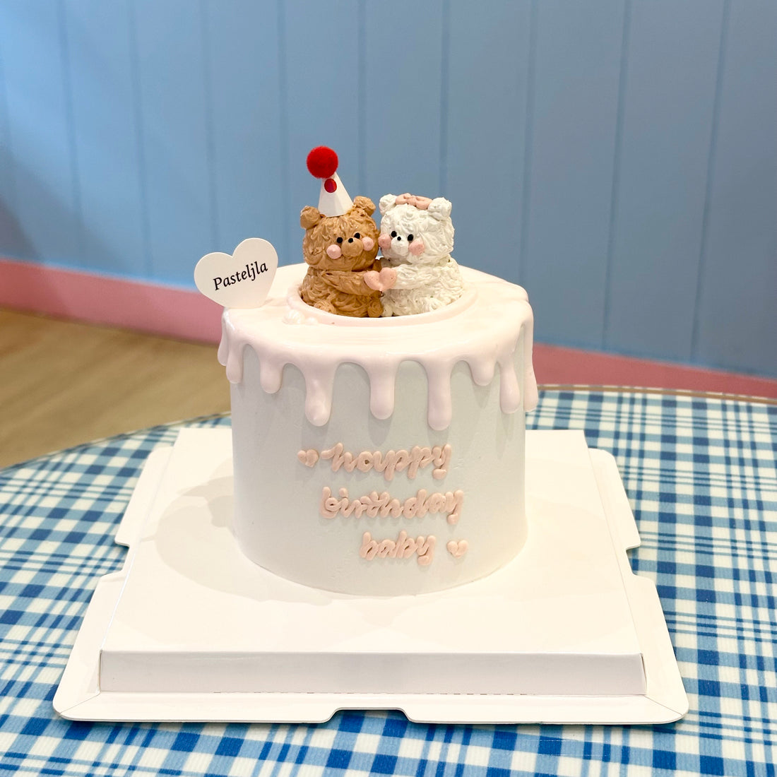 Huggy couple bear cake – Pasteljla