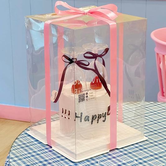 Wine glass cake