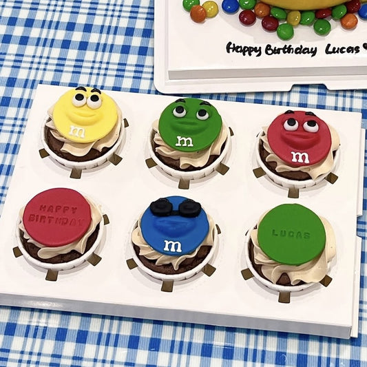 M&M cupcakes 