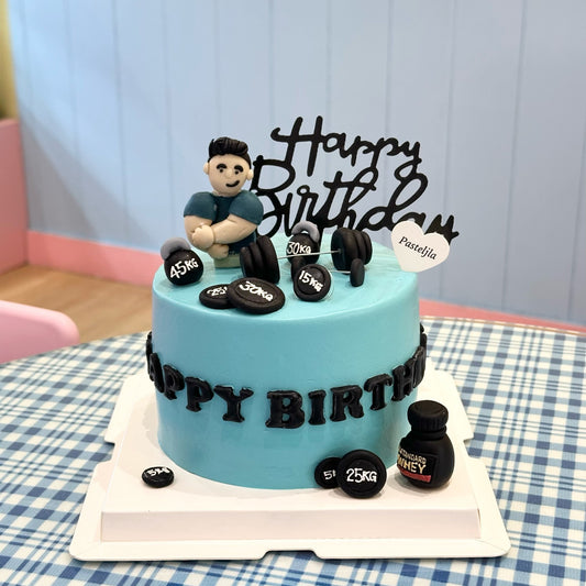 Fondant Gym boy cake