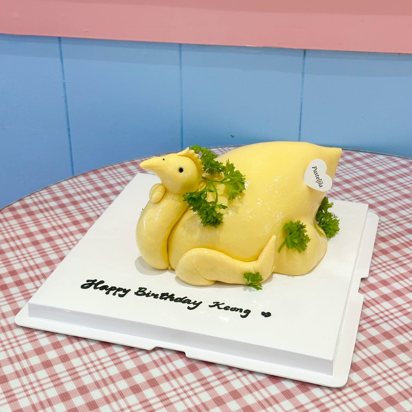 White cut chicken cake 