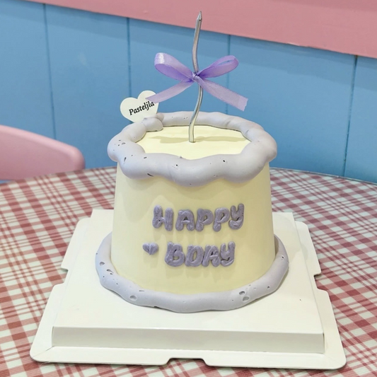 Purple coquette cake