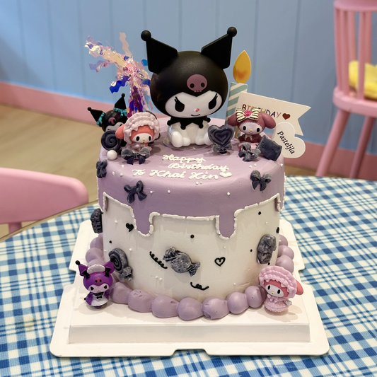 Purple Kuromi cake