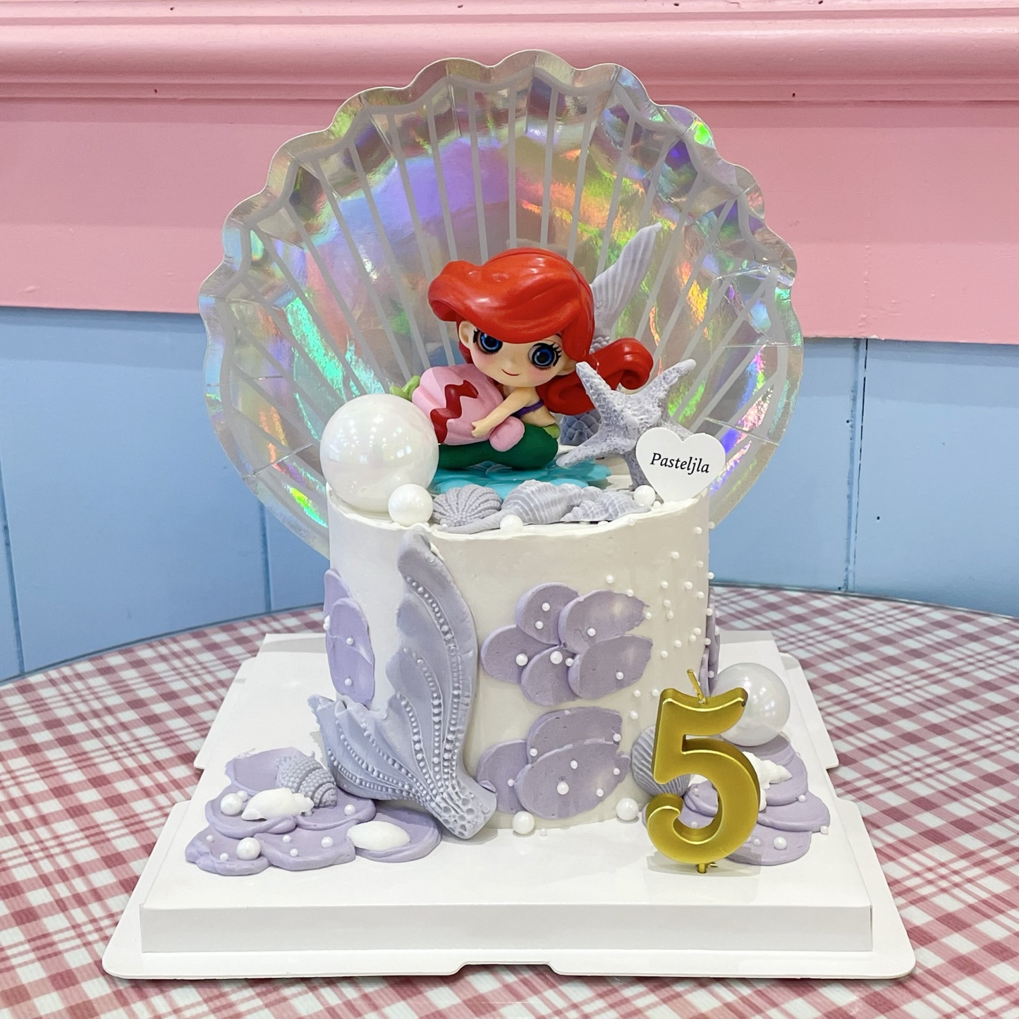 Purple mermaid cake