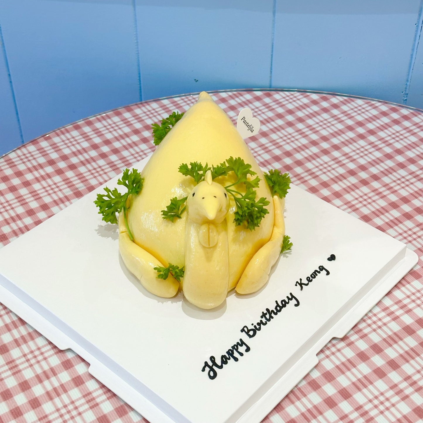White cut chicken cake 