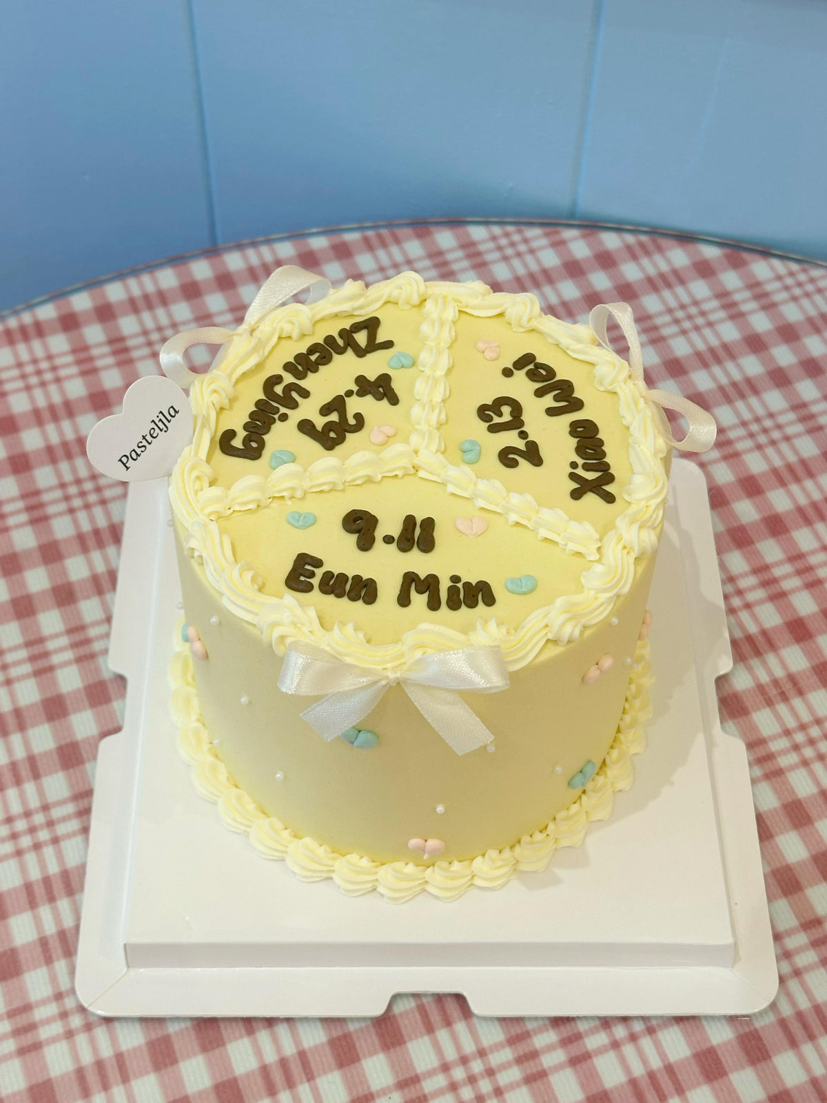 Pastel Yellow Friendship cake