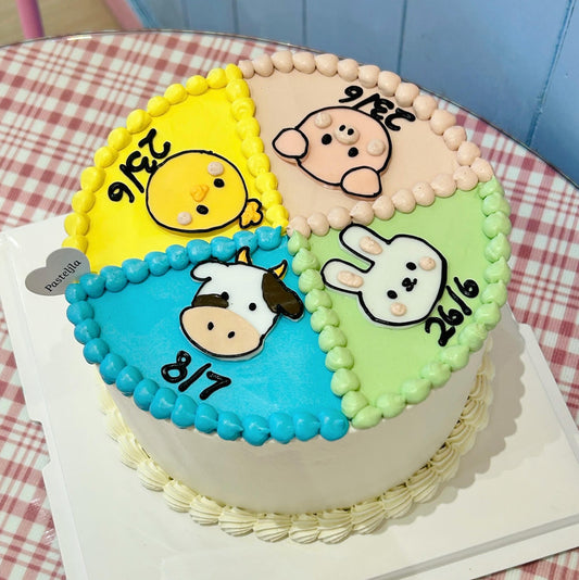Animal friendship cake