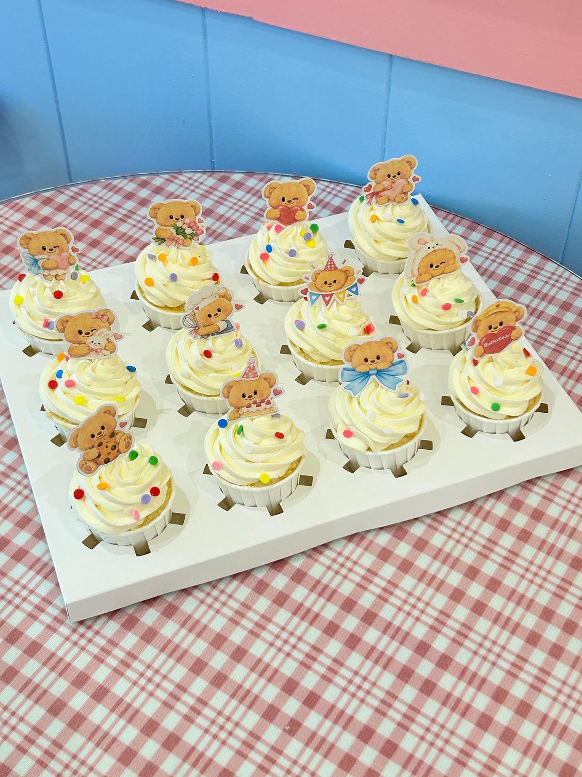 Butterbear cupcakes