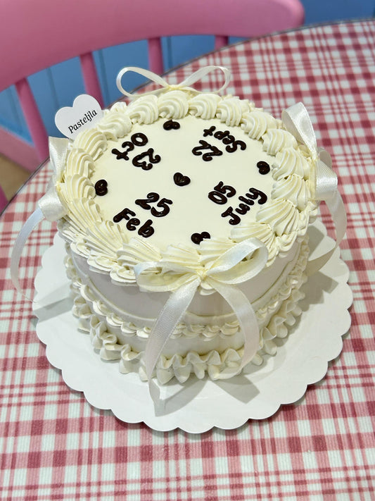 Vintage coquette friendship cake