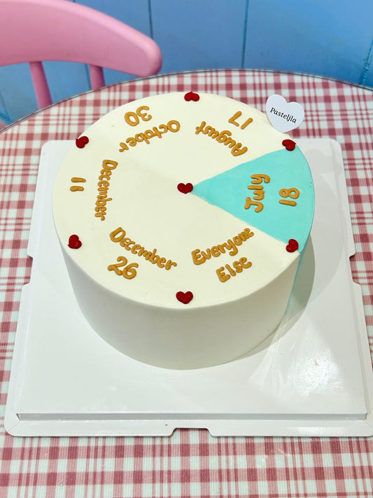 Cute minimalist friendship cake