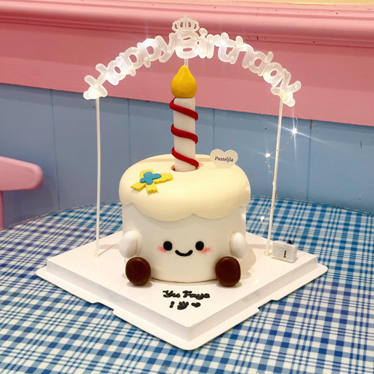 Jelly cat cake with LED light