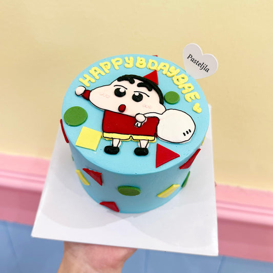 Handrawn shinchan cake