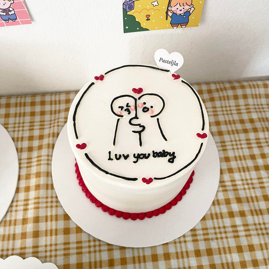 Cute Couple Cake