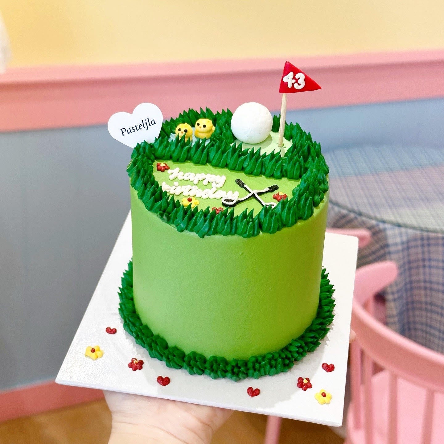 Korean style golf cake