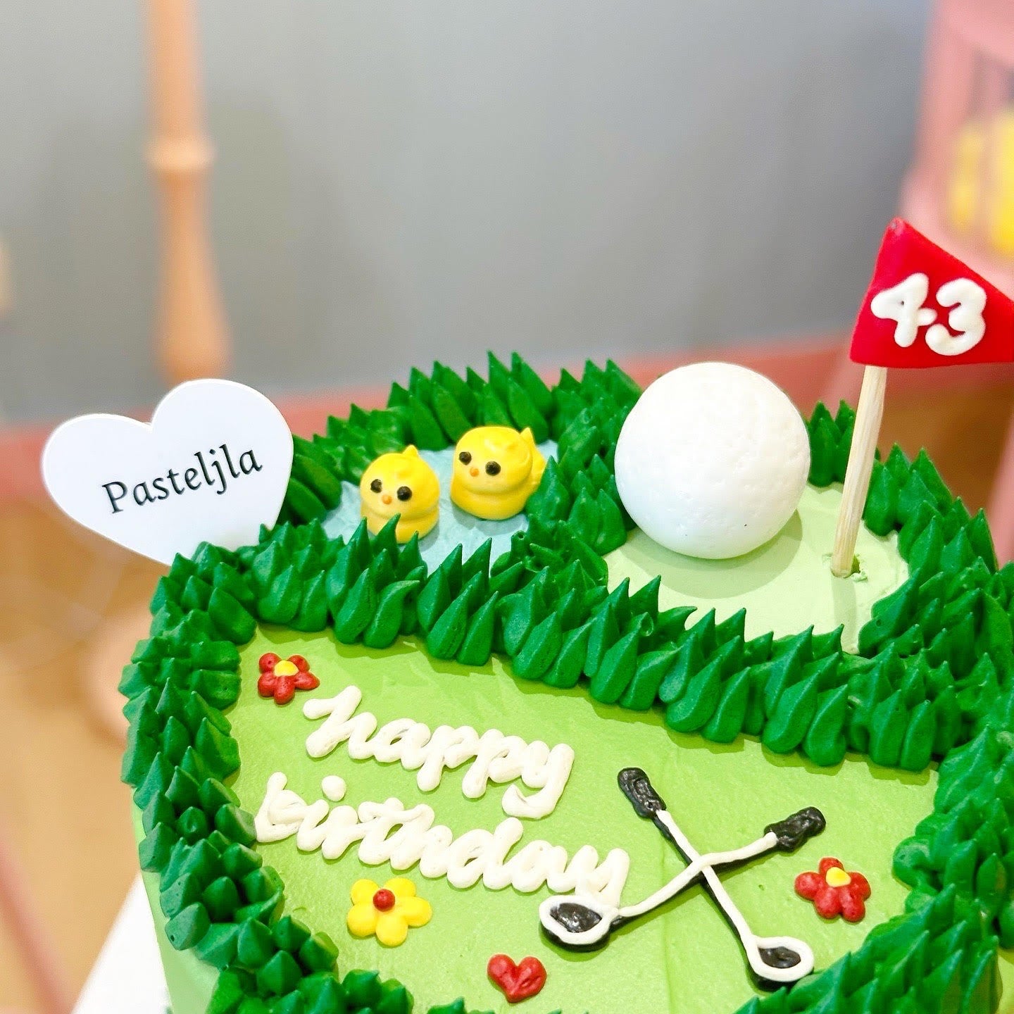 Korean style golf cake