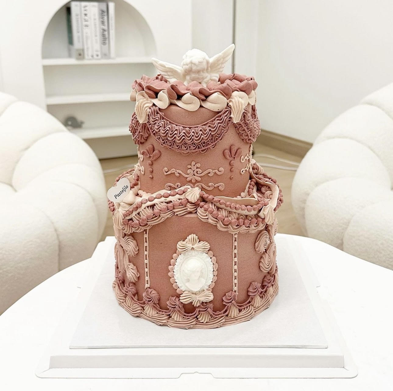 Madeleine Two Tier Vintage Strawberry Cake