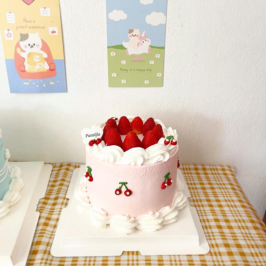 Pink Cherry Cake